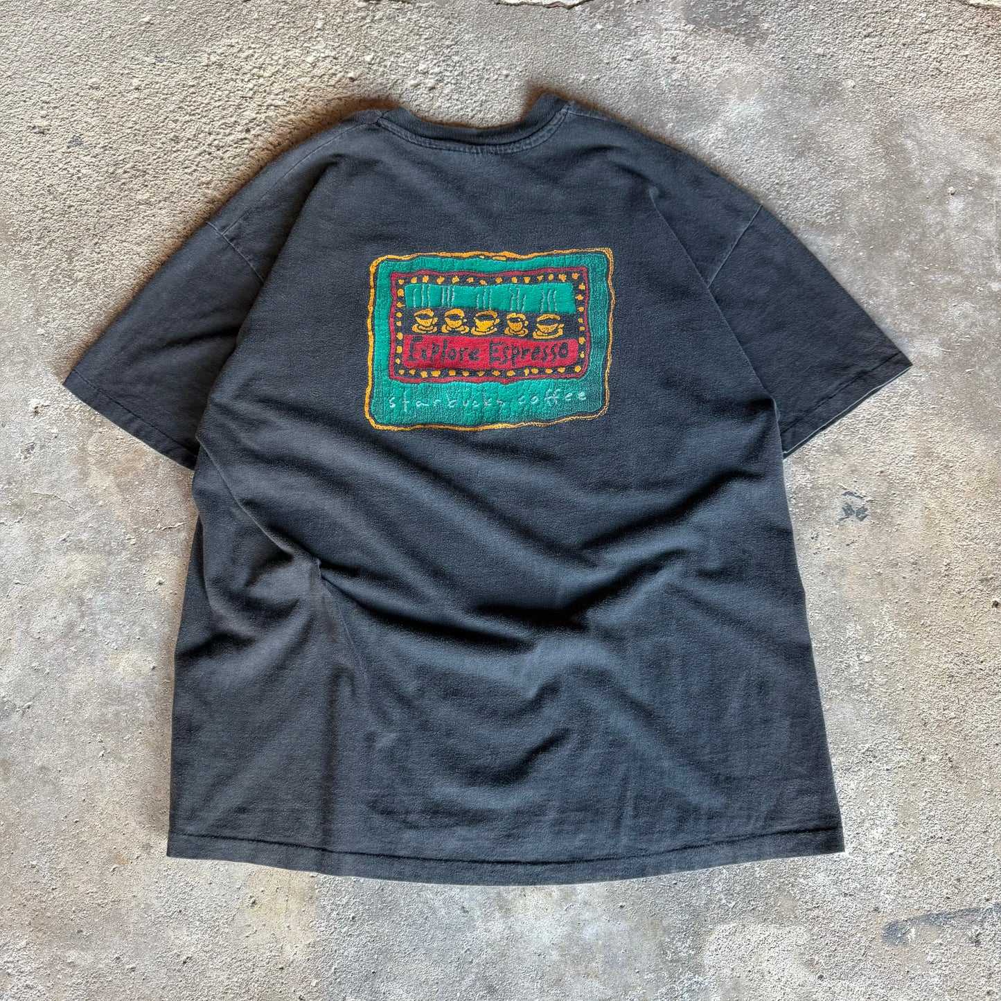 90’s Starbucks “Explore Espresso” Art Promo Shirt