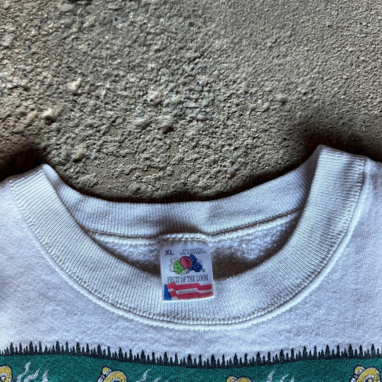 90’s Ken Brown “Mr. Coffee” Art Crewneck Sweatshirt Size XL