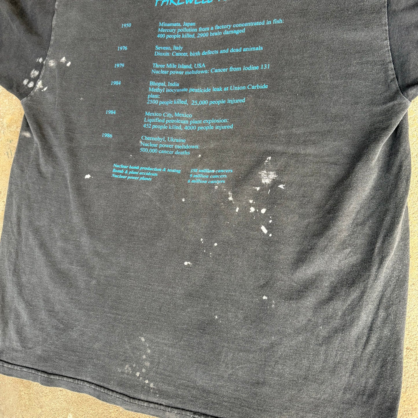 2000’s “Extinction” Anti Nuclear War Shirt Size L