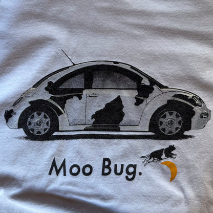 Late 90’s Volkswagen “Moo Bug” Cow Parody Shirt Size L