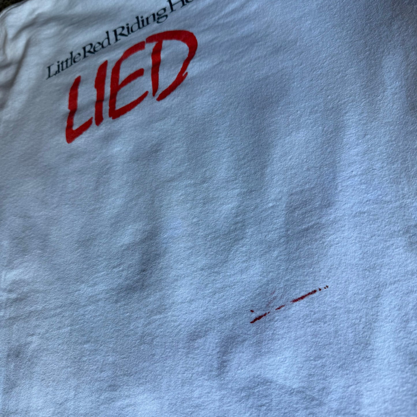 2000’s Defenders of Wildlife “Little Red Riding Hood LIED” Art Activism Shirt Size L