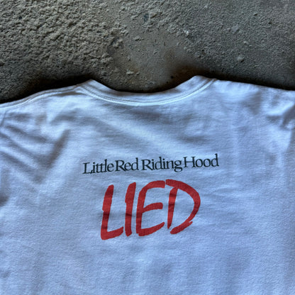 2000’s Defenders of Wildlife “Little Red Riding Hood LIED” Art Activism Shirt Size L