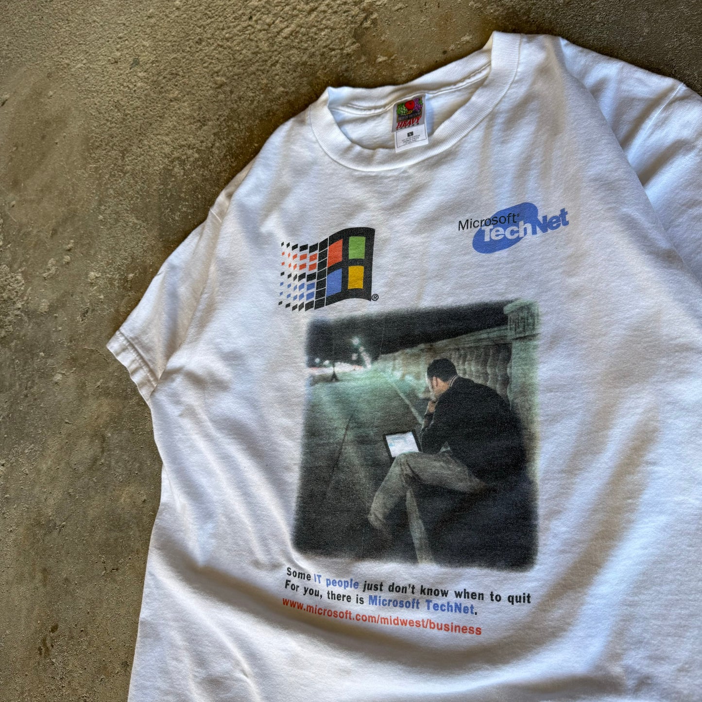 Late 90’s Windows Microsoft TechNet Photo Tech Shirt Size L