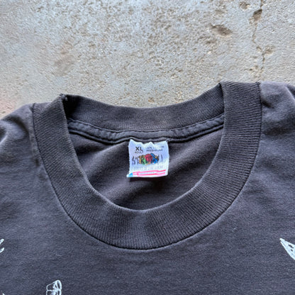 90’s Prehistoric Animal Skeleton Anatomy Tee