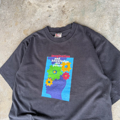 90’s Save The Children “imagination and knowledge are power” Shirt Size M