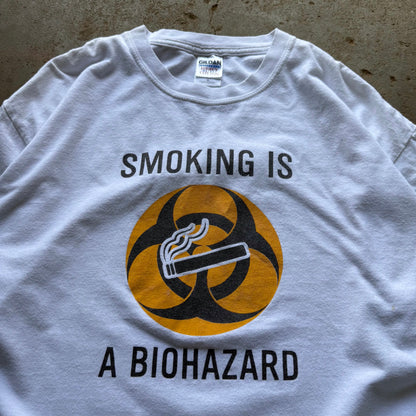 2000's Smoking Is A Biohazard Anti Smoking Tee