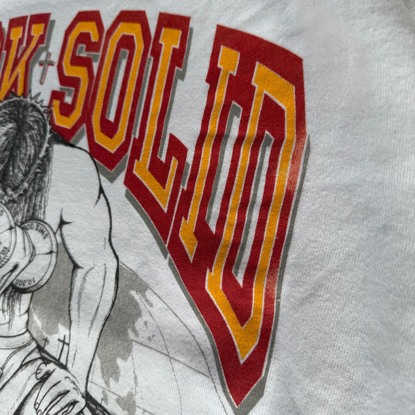 90’s Rock Solid Gym Jesus Crewneck Sweatshirt Size XXL