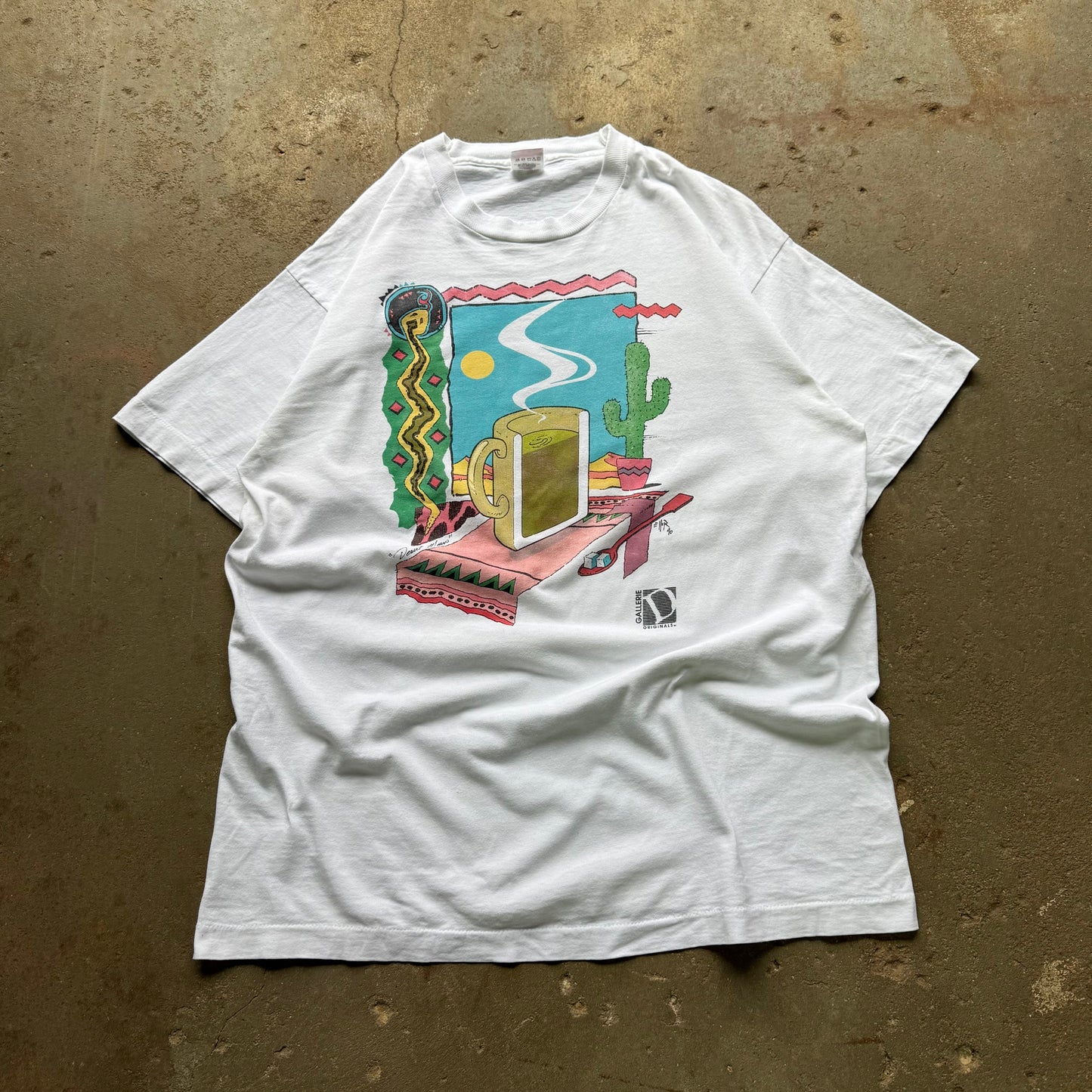90’s “Desert Morn” Coffee Art Tee