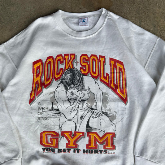 90’s Rock Solid Gym Jesus Crewneck Sweatshirt Size XXL